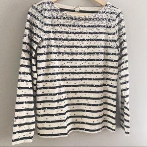 SOLD ✅ J. Crew Factory Confetti Sequin Tee